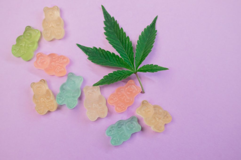 pot-leaf-and-colorful-gummy-bears