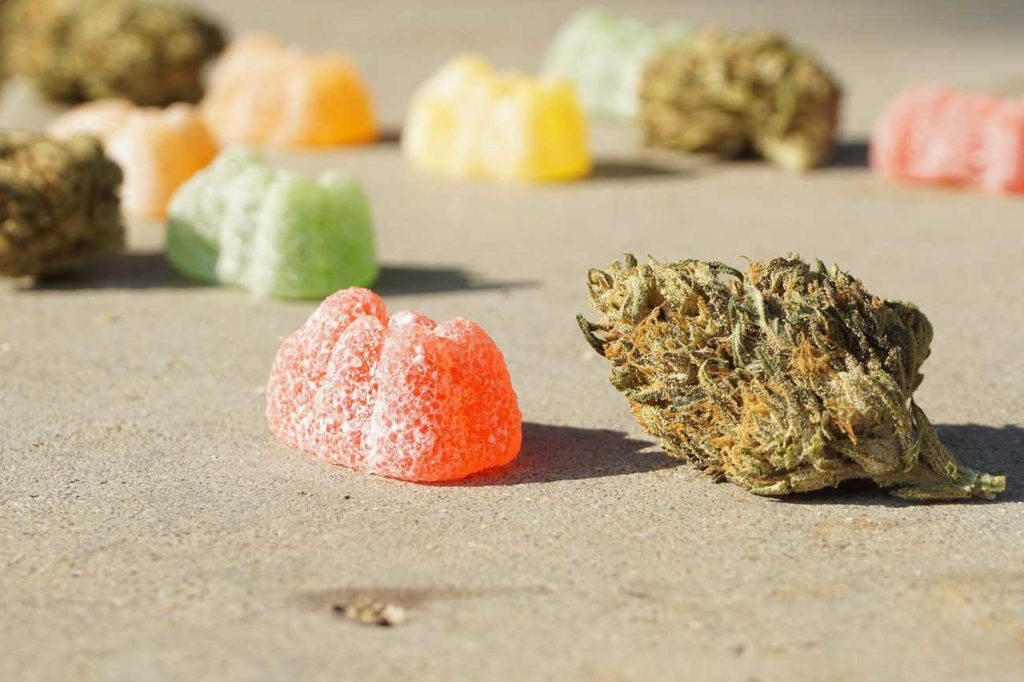 Weed buds and edibles can give different types of high