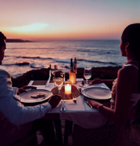 dinner by the ocean