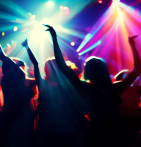 people dancing at a nightclub