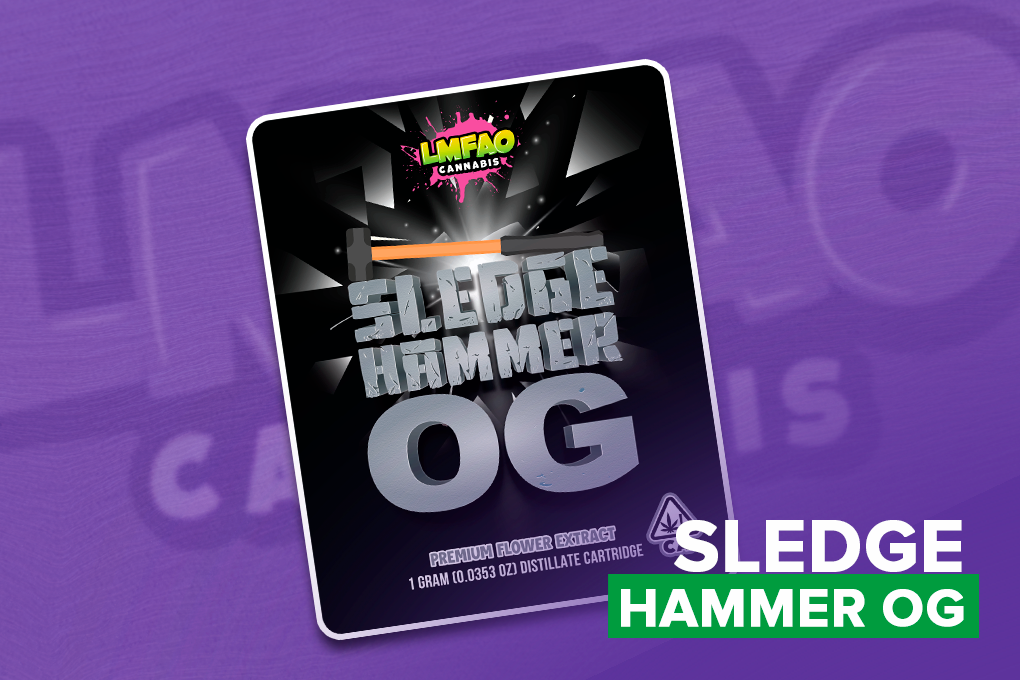 LMFAO Sledge Hammer OG Vape Cartridge Review - Featured Image